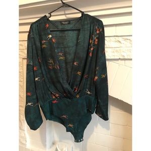 Zara floral bodysuit